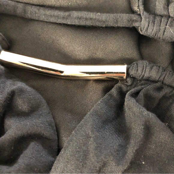 Milano Rayón Black Jumpsuit Wide legs SZ XL - Picture 12 of 16